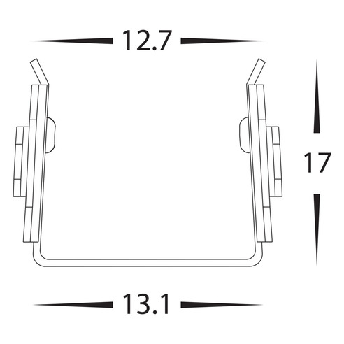 HV9795-ALU-BEND - Bendable Channel to suit HV9795 HV9795-ALU-BEND