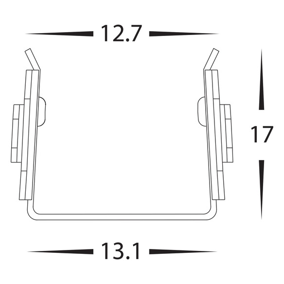 HV9795-ALU-BEND - Bendable Channel to suit HV9795 HAVIFLEX