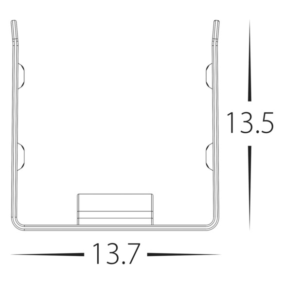 HV9796-ALU-BEND - Bendable Channel to suit HV9796 HAVIFLEX