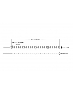 19.2W 3528 Strip Lighting - IP20 / MetreHV9723-IP20-240-4K-2 2