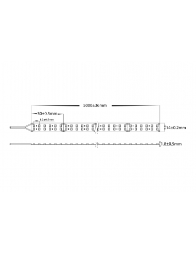 HV9723-IP20-240-4K-2 - 19.2W IP20 LED Strip 4000KHV9723-IP20-240-4K-2