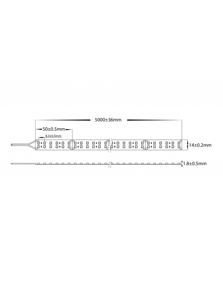 HV9723-IP20-240-4K-2 - 19.2W IP20 LED Strip 4000KHV9723-IP20-240-4K-2