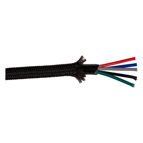 HV9988-BLK - HV9988-Black - 5 Core Black CableHV9988-BLK