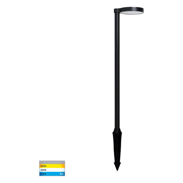 HV1523T-BLK-24V - Liueg Aluminium Black LED Bollard Spike Light