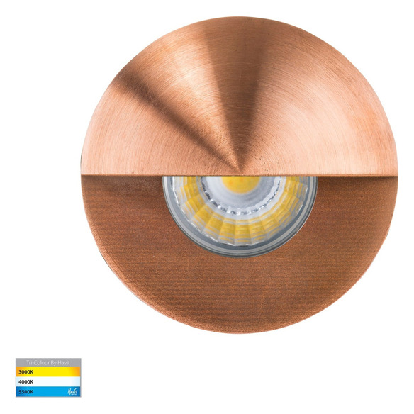 HV2891T-CP-12V - Mini Ollo Copper LED Step Light HV2891T-CP-12V