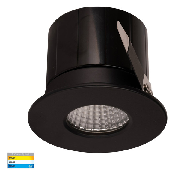 HV5511CCT-BLK - PRIME Black Fixed WIFI Downlight 70mm Cutout