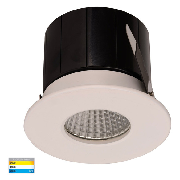 HV5511RGBCW-WHT - PRIME White Fixed WIFI Downlight 70mm Cutout