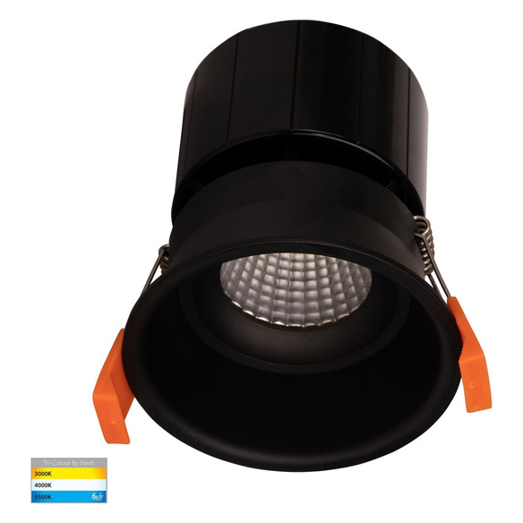 HV5513CCT-BLK - PRIME Black Deep Fixed WIFI Downlight 76mm Cutout
