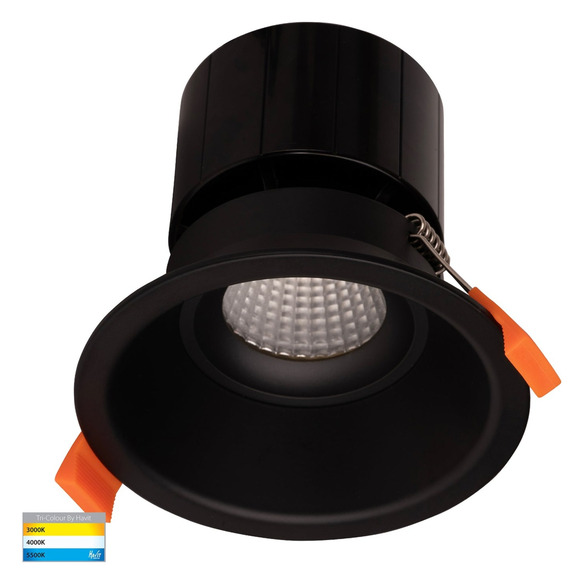 HV5514RGBCW-BLK - PRIME Black Deep Fixed WIFI Downlight 90mm Cutout