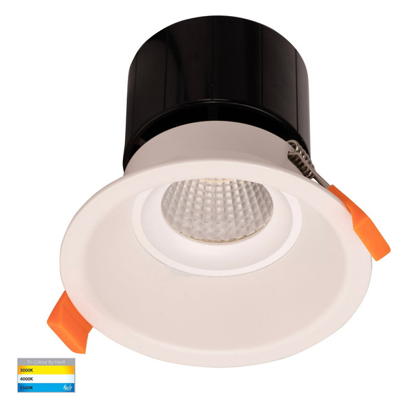 HV5514RGBCW-WHT - PRIME White Deep Fixed WIFI Downlight 90mm Cutout