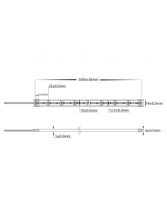 19.2W 3528 Strip Lighting - IP67 / MetreHV9723-IP67-240-3K-1 2