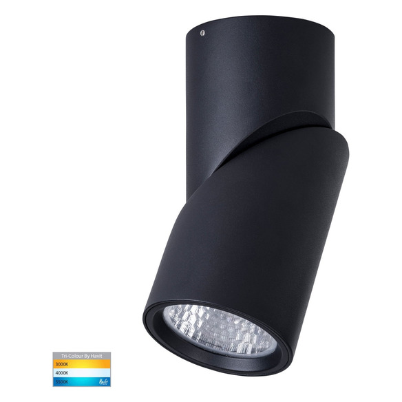 HV5824T-BLK-12V - NELLA Black Surface Mounted HV5824T-BLK-12V