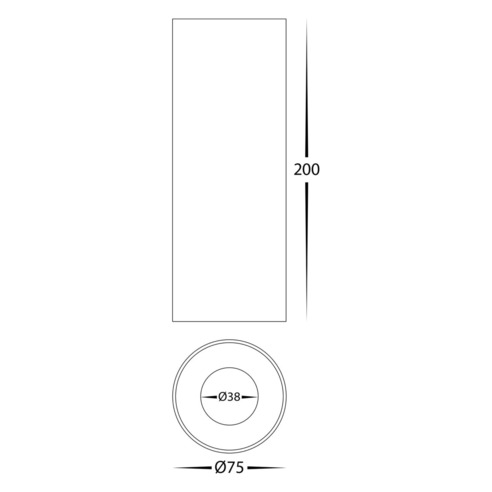 HV5841S-WHT-EXT-12V - NELLA White Surface Mounted HV5841S-WHT-EXT-12V