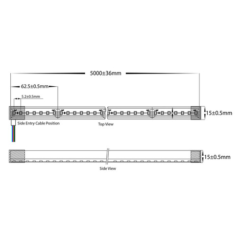 HV9796-LSEC - Left Side Entry Solderless HV9796-LSEC