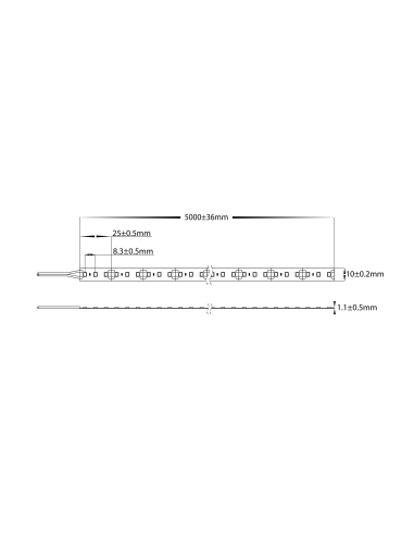 HV9783-IP20-120-3K - 24W IP20 LED Strip 3000KHV9783-IP20-120-3K