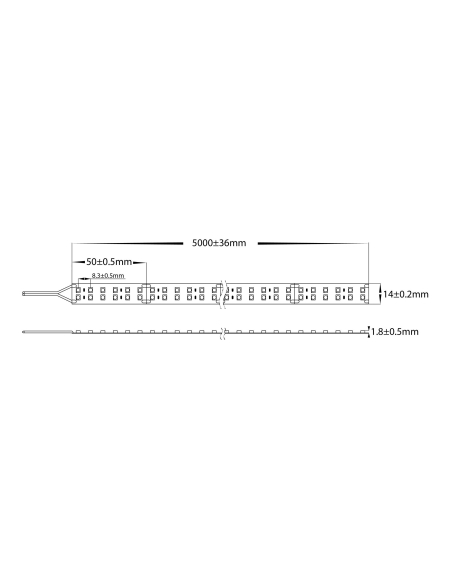 HV9723-IP20-240-3K-2 - 19.2W IP20 LED Strip 3000KHV9723-IP20-240-3K-2