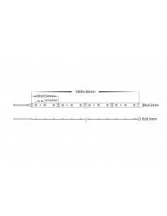 4.8W 3528 Strip Lighting - IP20 / MetreHV9723-IP20-60-3K 2