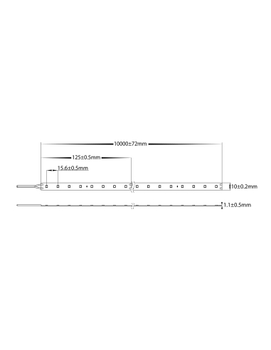 HV9782-IP20-80-4K - 14.4W 24v DC IP20 LED Strip HV9782-IP20-80-4K