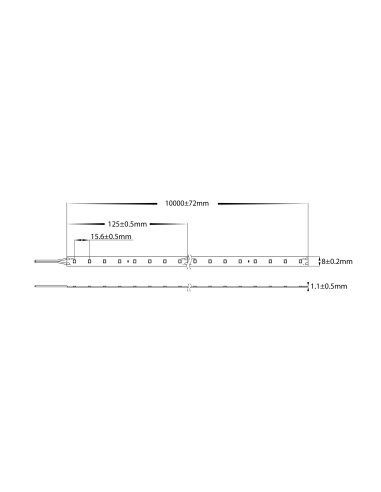 HV9722-IP20-64-5K - 4.8W 24v DC IP20 LED Strip HV9722-IP20-64-5K