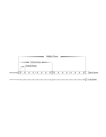 HV9722-IP20-64-5K - 4.8W 24v DC IP20 LED Strip HV9722-IP20-64-5K