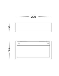 Sunrise 3W 240V Plaster LED Wall Light White / Warm White - HV8070W 2