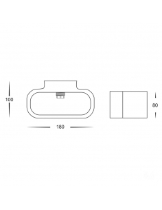 Concept 2W 240V Up & Down LED Wall Light White / Cool White HV8028C-WHT 2