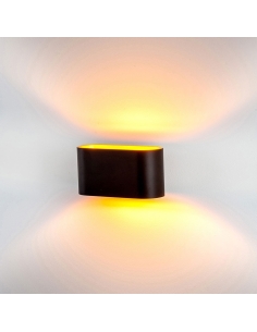 Concept 2W 240V Up & Down LED Wall Light Black / Warm White HV8028W-BLK