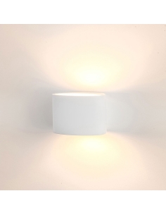 Arc 2W 240V Up & Down Plaster LED Wall Light White / Warm HV8025W