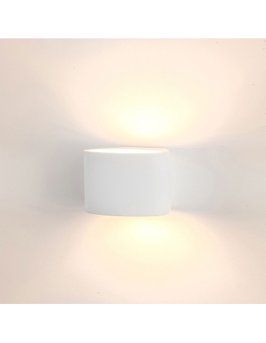 Arc 2W 240V Up & Down Plaster LED Wall Light White / Warm White - HV8025W