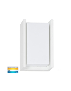 Rectangle Nepean 12W 240V LED Wall Light White / Tri-Colour HV3668T-WHT 2