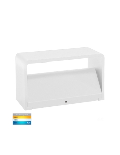 Mia 9W 240V Up & Down LED Wall Light Matt White / HV3665T-WHT