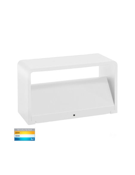HV3665T-WHT - HV3665T-White - Mia White TRI Colour Up & Down LED Wall Light