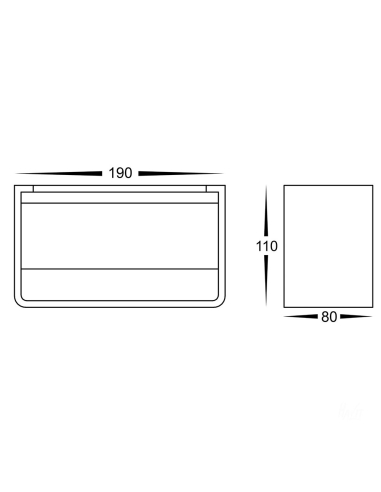 Mia 9W 240V Up & Down LED Wall Light Matt White / HV3665T-WHT
