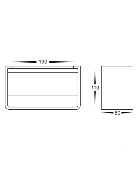 Mia 9W 240V Up & Down LED Wall Light Matt White / HV3665T-WHT