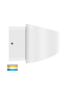 Luxe 9W 240V Up & Down LED Wall Light Matt White / HV3661T-WHT 2