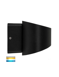 Luxe 9W 240V Up & Down LED Wall Light Matt Black / HV3661T-BLK 2