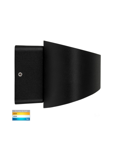 Luxe 9W 240V Up & Down LED Wall Light Matt Black HV3661T-BLK