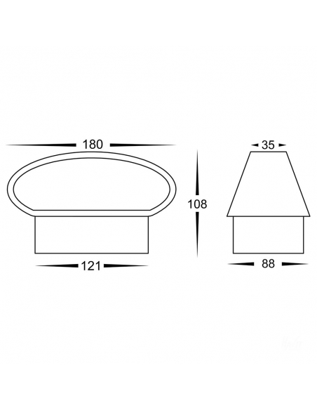 Luxe 9W 240V Up & Down LED Wall Light Matt Black HV3661T-BLK