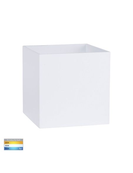 HV3658T-WHT-SQ - HV3658T-White-Square - Versa White Square Up & Down Wall Light 240V
