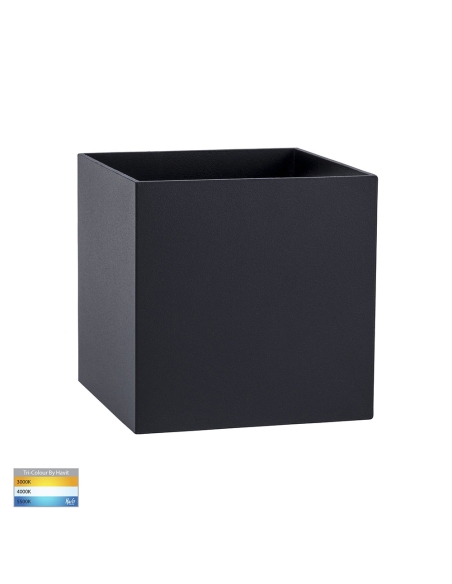 HV3658T-BLK-SQ - HV3658T-Black-Square | HV3658T-Black-Square-12V - Versa Black Square Up & Down Wall Light