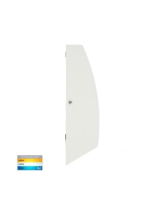 Cono 6W 240V Up & Down LED Wall Light Matt White / HV3651T-WHT 2