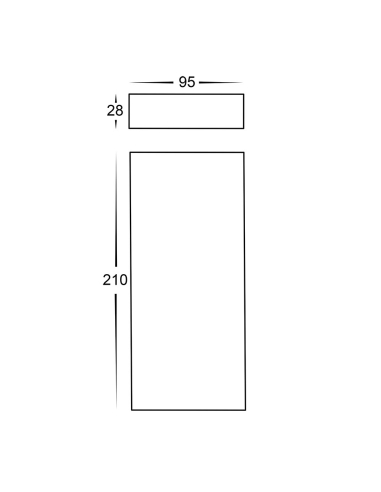 Essil 12W 240V Up & Down Dimmable LED Wall Light HV3649T-WHT-240V