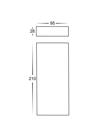 Essil 12W 240V Up & Down Dimmable LED Wall Light HV3649T-WHT-240V