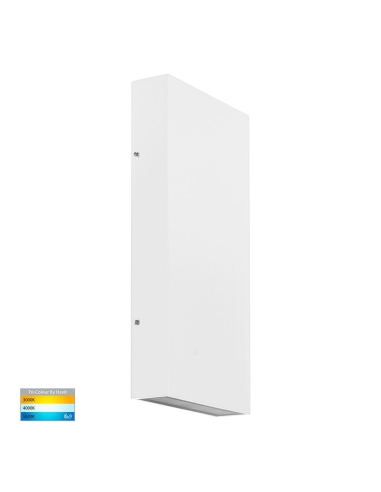 Essil 12W 240V Up & Down Dimmable LED Wall Light HV3649T-WHT-240V