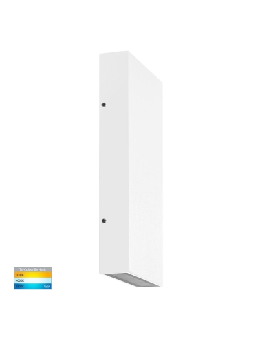 Essil 12W 240V Up & Down Dimmable LED Wall Light HV3649T-WHT-240V