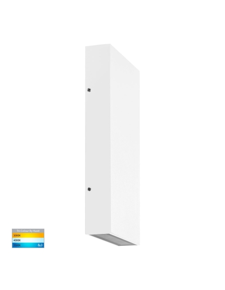 Essil 12W 240V Up & Down Dimmable LED Wall Light HV3649T-WHT-240V