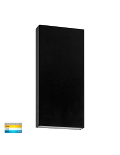 Essil 12W 12V DC Up & Down LED Wall Light Black / HV3649T-BLK-12V