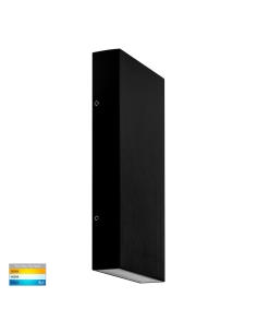 Essil 12W 240V Up & Down Dimmable LED Wall Light Black / HV3649T-BLK-240V 2