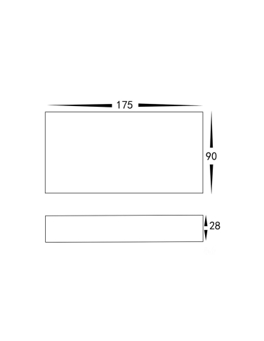 Essil 10W 12V DC Up & Down LED Wall Light White / HV3648T-WHT-12V