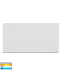 Essil 10W 240V Up & Down LED Wall Light White / Tri-Colour HV3648T-WHT-240V